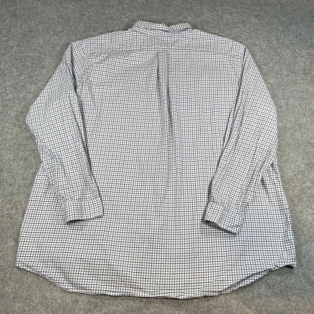 Polo Ralph Lauren Mens Shirt 4XB White Plaid Long Sleeve